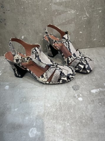 CANGREJERA TACÓN ANIMAL PRINT