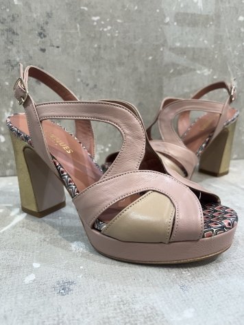 SANDALIA NUDE PLATAFORMA