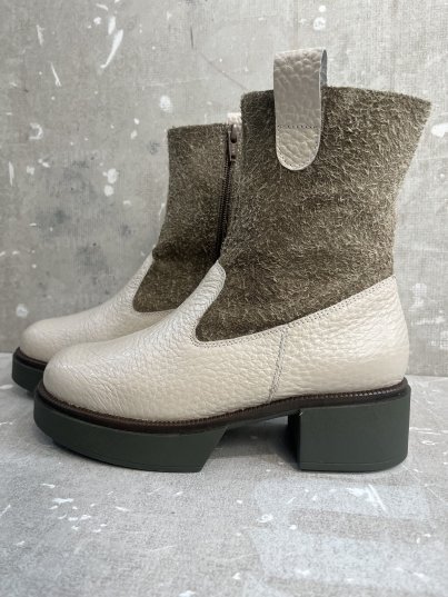 COMFORT CLASS BOTA CREMA-VERDE