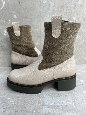 COMFORT CLASS BOTA CREMA-VERDE