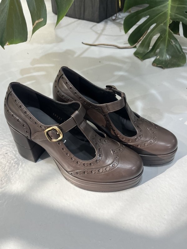 40P04 PONS QUINTANA ZAPATO PLATAFORMA CHOCOLATE