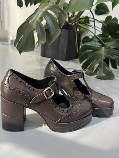 40P04 PONS QUINTANA ZAPATO PLATAFORMA CHOCOLATE