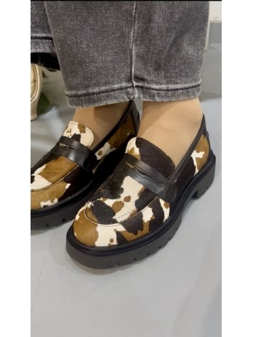 MOCASÍN VACA TRICOLOR