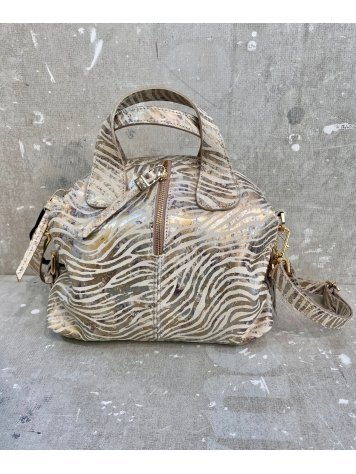 BOLSO ANIMAL PRINT ORO