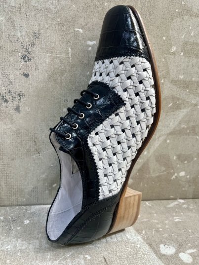 Zapato piel trenzada Vitelo